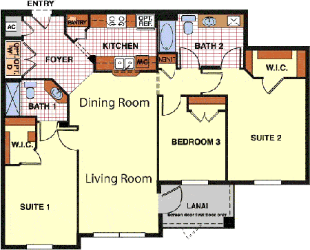 Floor Plan of My Disney Condo