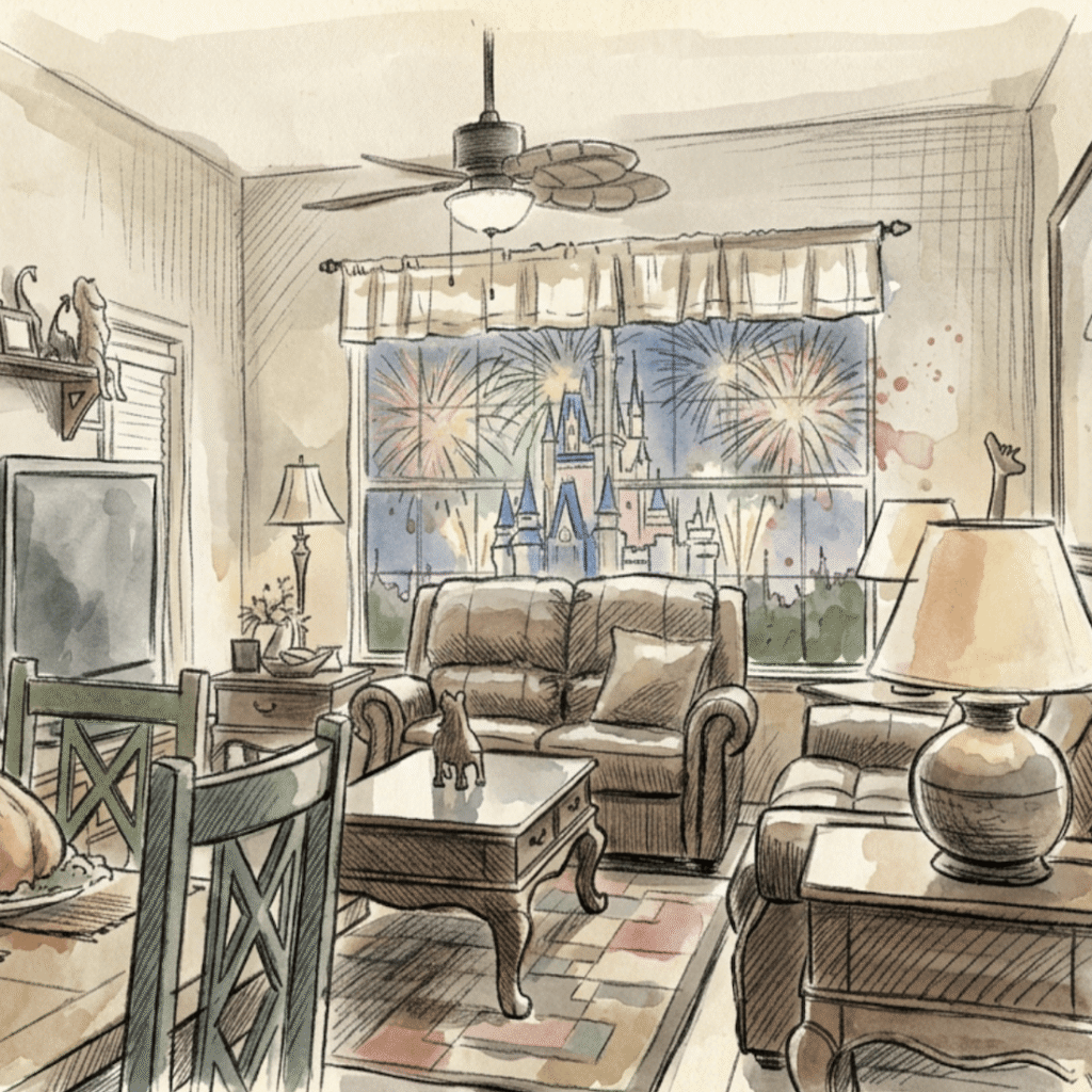 4th of July Sketch - my disney condo